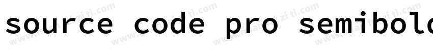 source code pro semibold字体转换